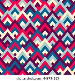 Seamless vector geometric rhombus color pattern background