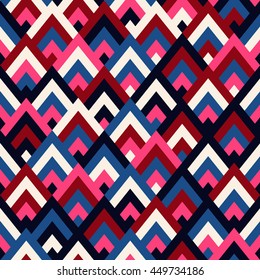 Seamless vector geometric rhombus color pattern background