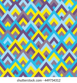 Seamless vector geometric rhombus color pattern background