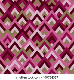 Seamless vector geometric rhombus color pattern background
