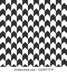 Seamless vector geometric shapes pattern. Repeat abstract checkered background for fabric, textile, cover, wrapping, web etc. 10 eps black and white design.