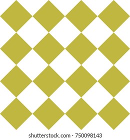 Seamless vector geometric squares pattern. Symmetrical layout. Gift wrapping paper. Bed sheets and interior. Yellow and white squares.