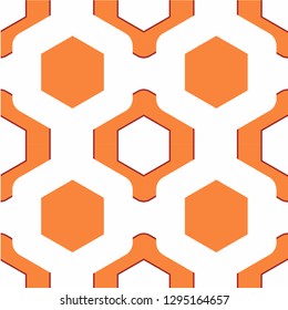 Seamless vector geometric strip pattern background