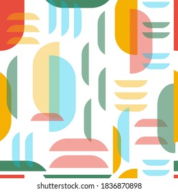 Seamless vector geometric striped pattern background. color bright illustration for the design of fabrics, banners on the website, packaging, Souvenirs, clothing.