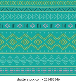 Seamless vector geometric zigzag color pattern background 