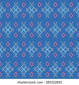 Seamless vector geometric zigzag color pattern background