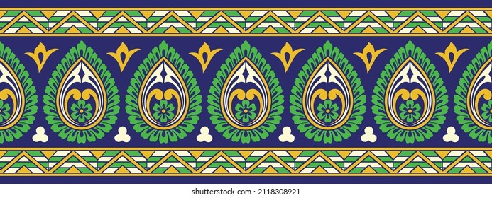 Seamless vector geometrical border design