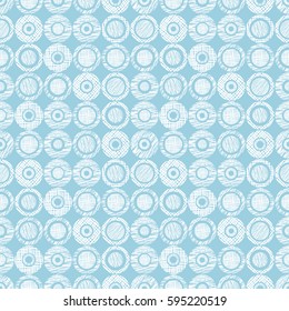 Seamless vector geometrical pattern with circles pastel endless background with hand drawn textured geometric figures. Graphic illustration, print for wrapping, background, cover, surface