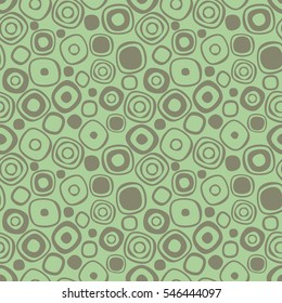 Seamless vector geometrical pattern. Endless background with hand drawn circles. Graphic illustration. Print for cover, fabric, wrapping, background.