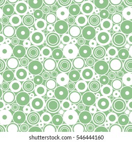 Seamless vector geometrical pattern. Endless background with circles. Graphic illustration. Print for cover, fabric, wrapping, background.