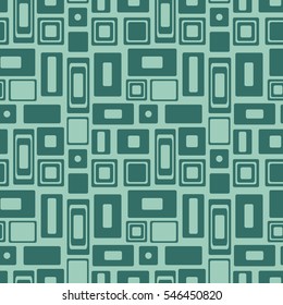 Seamless vector geometrical pattern. Endless background with circles. Graphic illustration. Print for cover, fabric, wrapping, background.