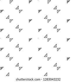 Seamless vector geometrical pattern with hand drawn decorative elements. Graphic design, drawing illustration. Print for fabric, textil, wallpaper, wrapping, packaging. Line drawing. Doddle style, 