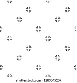 Seamless vector geometrical pattern with hand drawn decorative elements. Graphic design, drawing illustration. Print for fabric, textil, wallpaper, wrapping, packaging. Line drawing. Doddle style, 