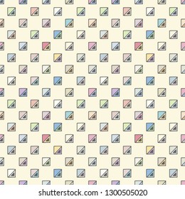 Seamless vector geometrical pattern,  hand drawn decorative elements. Graphic design, drawing illustration. Print for fabric, textil, wallpaper, wrapping, packaging. Vintage retro old style background