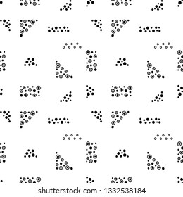 Seamless vector geometrical pattern with hand drawn decorative elements Graphic abstract design, drawing illustration. Print for fabric, textil, wallpaper, wrapping packaging Line drawing Doddle style