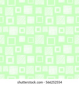 Seamless vector geometrical pattern with rhombus, squares. endless background with hand drawn textured geometric figures. Pastel Graphic illustration Template for wrapping, web backgrounds, wallpaper.