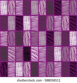 Seamless vector geometrical pattern with rhombus, squares. endless background with hand drawn textured geometric figures. Pastel Graphic illustration Template for wrapping, web backgrounds, wallpaper.
