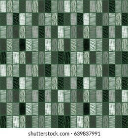 Seamless vector geometrical pattern with rhombus, squares. endless background with hand drawn textured geometric figures. Pastel Graphic illustration Template for wrapping, web backgrounds, wallpaper