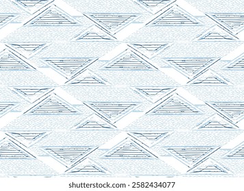 Seamless vector geometrical pattern with triangle. simple endless light blue textured pattern background designs for textiles
