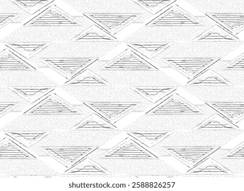 Seamless vector geometrical pattern with triangle. simple endless Gray textured pattern background designs for textiles