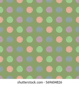 Seamless vector geometrical pattern with triangles. pastel endless background with hand drawn textured geometric figures. Graphic illustration, print for wrapping, background, cover, surface