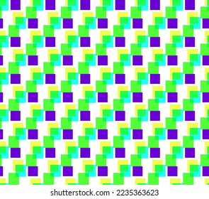 Seamless vector geometry pattern of colored rectangles