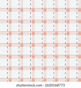 Seamless vector gingham pattern in soft beige tones. Ideal for textiles, packaging, branding, kitchen decor, background design, scrapbooking, natural style products, and digital use.