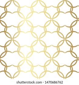 Seamless vector gold floral pattern. Repeat background for fabric, textile, design, cover, wrapping, advertising banner.