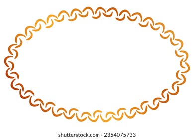 seamless vector gold golden oval hand draw sketch floral border
