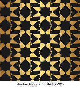Seamless vector gold pattern. Repeat golden abstract background for design, fabric, textile, cover, wrapping. 10 eps design