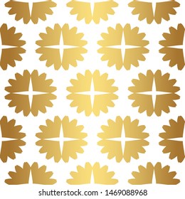 Seamless vector golden background. 10 eps gold repeat pattern for fabric, textile, design, cover, wrapping.