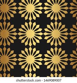 Seamless vector golden background. 10 eps gold repeat pattern for fabric, textile, design, cover, wrapping.