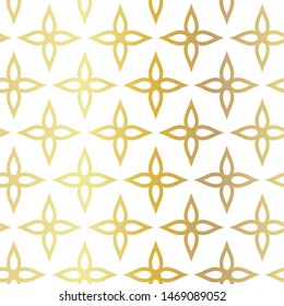 Seamless vector golden background. 10 eps gold repeat pattern for fabric, textile, design, cover, wrapping.