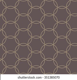 Seamless vector golden ornament. Modern stylish geometric pattern with repeating elements