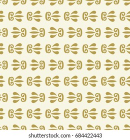 Seamless vector golden ornament. Modern background. Geometric modern pattern