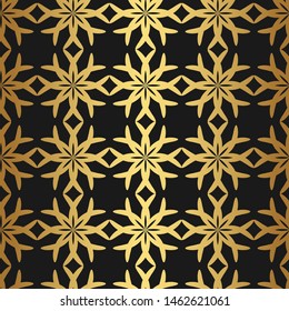 Seamless vector golden repeat geometric pattern. Golden geometrical 10 eps background for fabric, cover, textile, design, banner.
