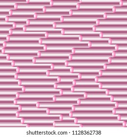 Seamless vector gradient tubing pink pattern for wrapping, craft, fabric, textile