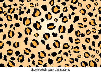 Seamless vector graphic pattern leopard print. Design example for wallpaper, apparel or website.