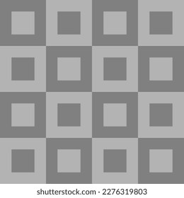 Seamless vector graphic of squares in two shades of grey forming a geometric pattern.