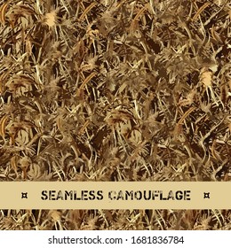 Seamless vector grass camouflage pattern