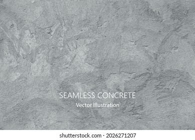 Seamless vector gray concrete texture. Stone wall background. - Shutterstock ID 2026271207