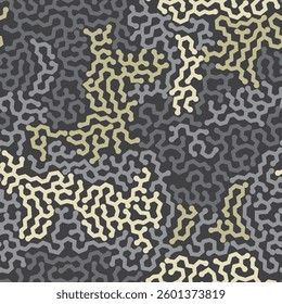 seamless vector grey and yellow triangle pattern on grey background
