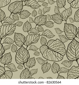 Seamless vector grunge autumn leaves background. Thanksgiving (from my big "Seamless collection")