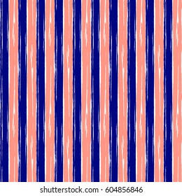 Seamless vector grunge geometrical pattern with hand drawn lines. Endless background with horizontal stripes Graphic design, grungy print for wrappinh, web, surface, wallpaper