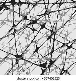 Seamless vector grunge monochrome pattern. Urban texture for textile. 