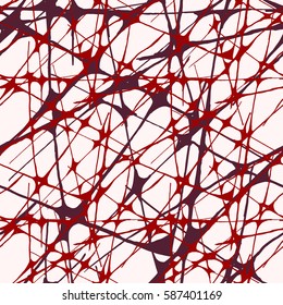 Seamless vector grunge pattern in red tones. Urban texture for textile. 