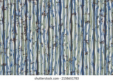 Seamless vector grunge stripe texture pattern in black, green and blue colors.