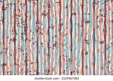 Patrón de textura de rayas de grunge sin vectores en colores marrón, rojo y azul.