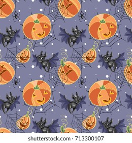 Seamless Vector Halloween Pattern