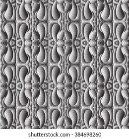 Seamless vector hand drawn  abstract pattern, pattern can be used for wallpaper, pattern fills, surface textures . Black and white